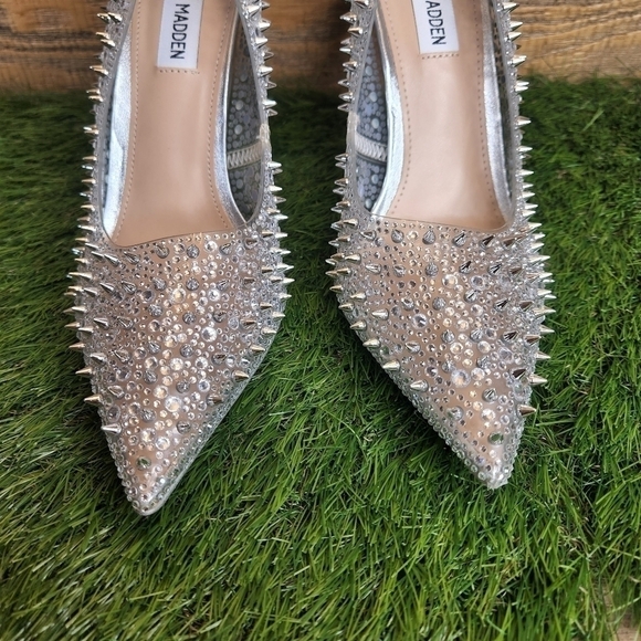 New Steve Madden Womens Vari03s1 Clear Pumps Size 8.0 - Picture 8 of 12